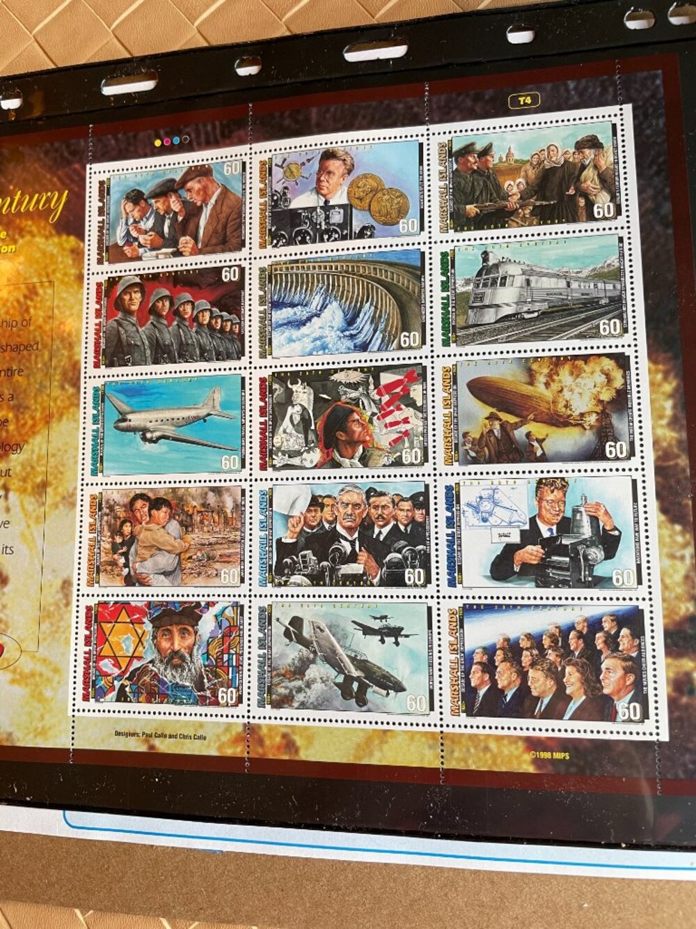 Sheet of 15 Stamps 1930-1939 The Great Depression from Kenmore New